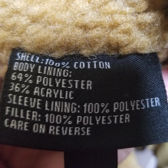 Colebrook Men's Duck Canvas Sherpa Fleece Lined Chore Barn Brown Jacket Sz XL - Picture 4 of 8